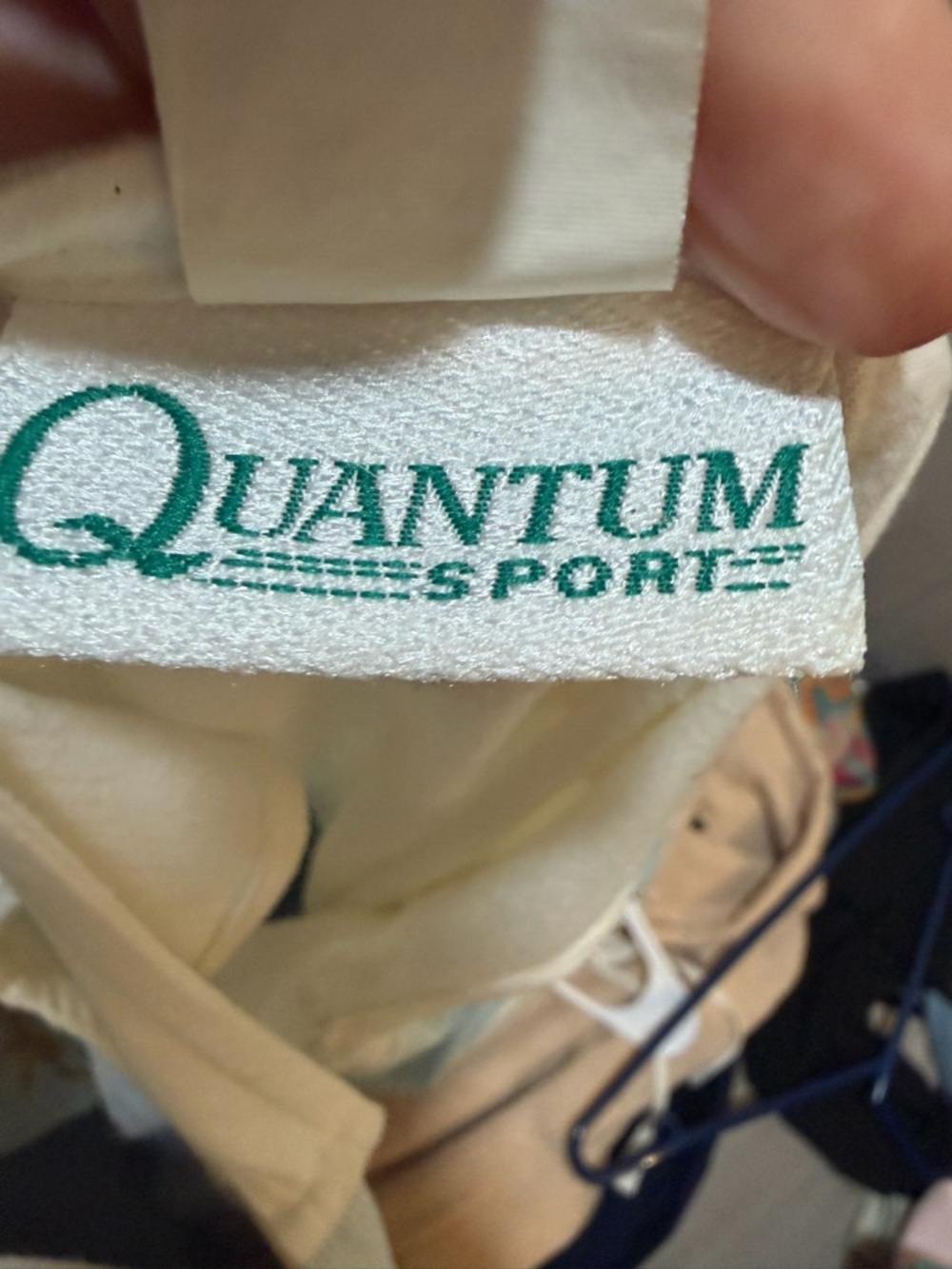 Quantum Sports vintage tennis dress cream blue size small - Picture 3 of 4